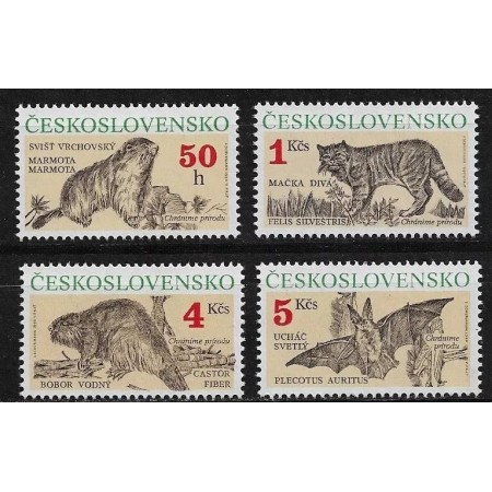 Cehoslovacia 1990 - Fauna, animale, serie neuzata