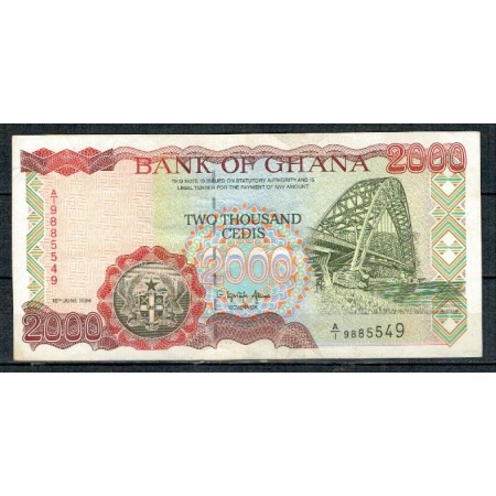 Ghana 1994 - 2000 cedis, circulata