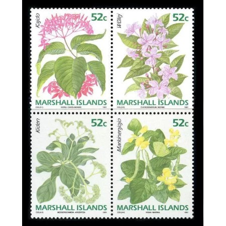 Marshall Islands 1991 - Flori, serie neuzata Marshall Islands 1991 - Flori, serie neuzata