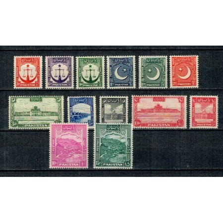 Pakistan 1948 - Uzuale, motive locale, serie inc. neuzata Pakistan 1948 - Uzuale, motive locale, serie inc. neuzata