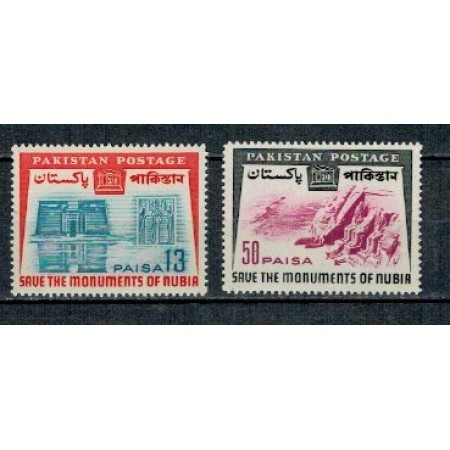 Pakistan 1964 - Monumente Nubia, serie neuzata Pakistan 1964 - Monumente Nubia, serie neuzata