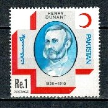Pakistan 1978 - Henri Dunant, Crucea Rosie, neuzat Pakistan 1978 - Henri Dunant, Crucea Rosie, neuzat