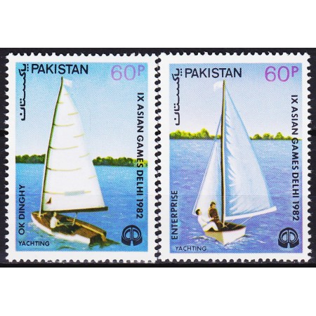 Pakistan 1983 - Yachting, serie neuzata Pakistan 1983 - Yachting, serie neuzata