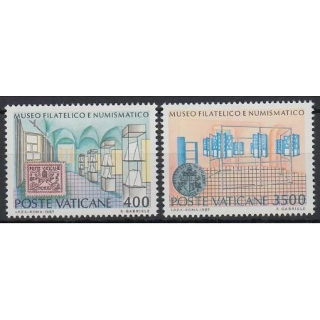 Vatican 1987 - Muzeul filatelic-numismatic, serie neuzata Vatican 1987 - Muzeul filatelic-numismatic, serie neuzata