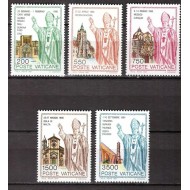Vatican 1991 - Calatoriile Papei Ioan Paul II, serie neuzata