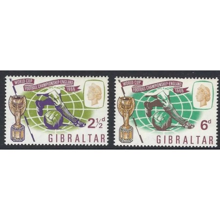 Gibraltar 1966 - Campionatul Mondial de Fotbal, serie neuzata Gibraltar 1966 - Campionatul Mondial de Fotbal, serie neuzata