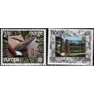 Norvegia 1987 - Arhitectura moderna, Europa, serie neuzata