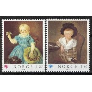 Norvegia 1979 - Picturi cu copii, arta, serie neuzata