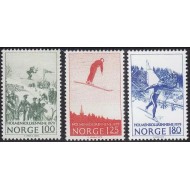 Norvegia 1977 - Sarituri cu schiurile, sport, serie neuzata