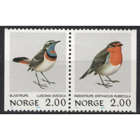 Norvegia 1982 - Pasari, serie neuzata