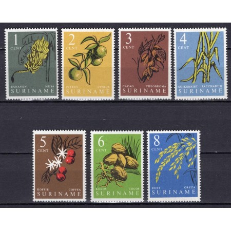 Suriname 1961 - Plante utile, serie neuzata Suriname 1961 - Plante utile, serie neuzata