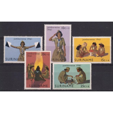 Suriname 1961 - Cercetasi, serie neuzata Suriname 1961 - Cercetasi, serie neuzata