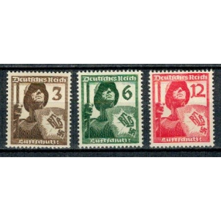 Deutsches Reich 1937 - Luftschutz, antiaeriana, serie neuzata