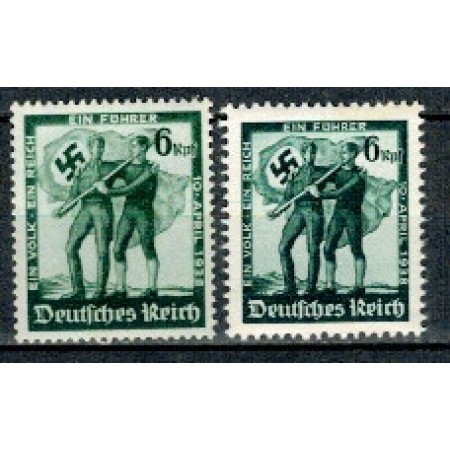 Deutsches Reich 1938 - Referendum in Austria, Mi662-663 neuzate