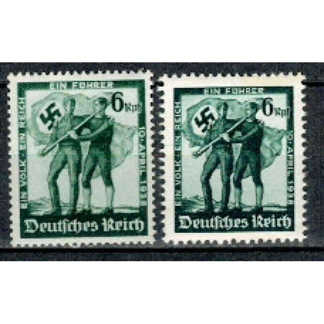 Deutsches Reich 1938 - Referendum in Austria, Mi662-663 neuzate