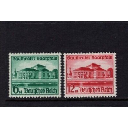 Deutsches Reich 1938 - Gautheater Saarplatz, serie neuzata Deutsches Reich 1938 - Gautheater Saarplatz, serie neuzata