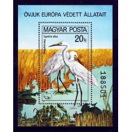 Ungaria 1980 - Pasari protejate, colita neuzata