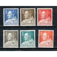 Groenlanda 1963 - Regele Frederik IX, uzuale, serie nestampilata