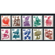 Berlin 1971 - Protectia muncii, uzuale, serie neuzata