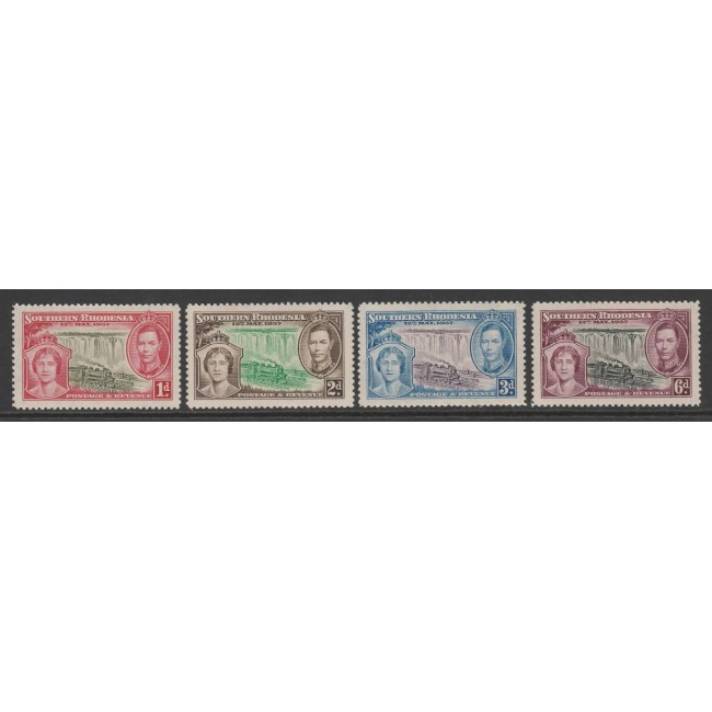 Southern Rhodesia 1937 - Coronarea, serie nestampilata cu sarniere Southern Rhodesia 1937 - Coronarea, serie nestampilata cu sarniere