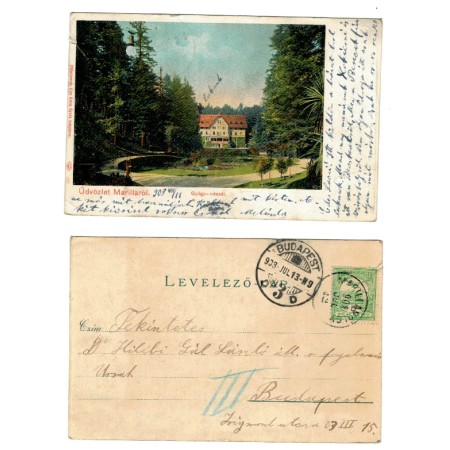 Marilla, Marila, Caras-Severin 1908 - Ilustrata litho circulata