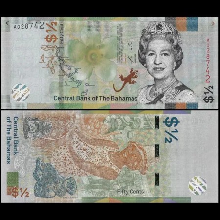 Bahamas 2019 - 1/2 dollar UNC Bahamas 2019 - 1/2 dollar UNC