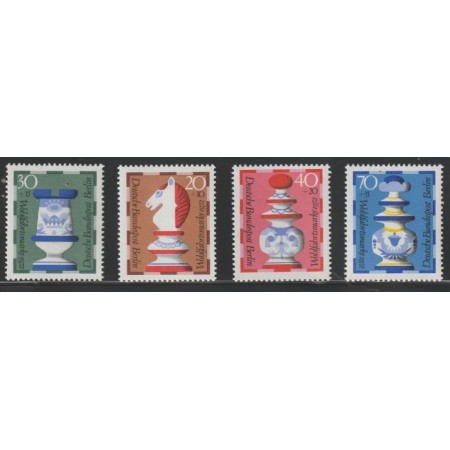 Berlin 1972 - Piese de sah, serie neuzata Berlin 1972 - Piese de sah, serie neuzata