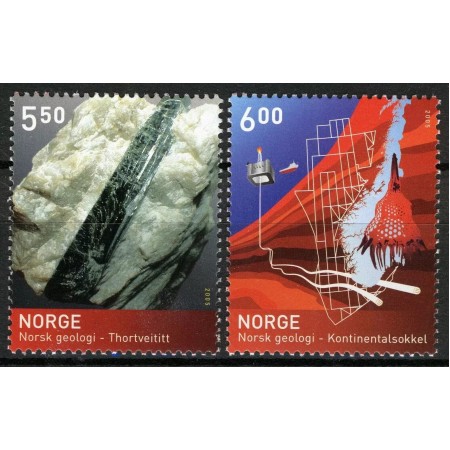 Norvegia 2005 - Geologie, serie neuzata Norvegia 2005 - Geologie, serie neuzata