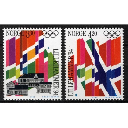 Norvegia 1992 - Jocurile Olimpice Lillehammer, serie neuzata