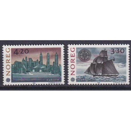 Norvegia 1992 - Descoperirea Americii, serie neuzata