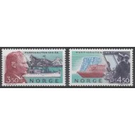 Norvegia 1993 - Vapoare, Hurtigruten Line, navigatie, serie neuz