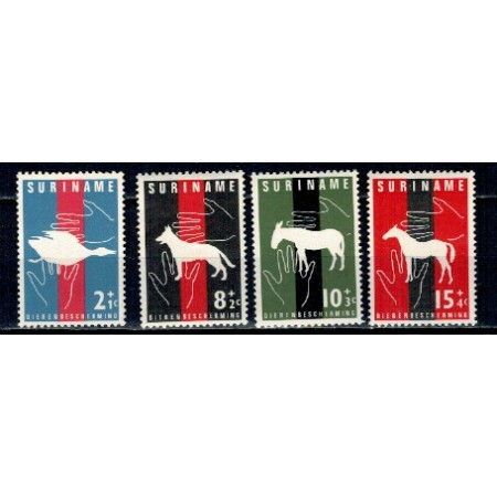 Suriname 1962 - Protectia naturii, fauna, serie neuzata Suriname 1962 - Protectia naturii, fauna, serie neuzata