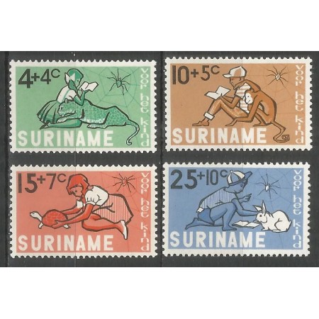 Suriname 1965 - Copii, animale, serie neuzata Suriname 1965 - Copii, animale, serie neuzata