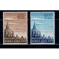 Vatican 1953 - Posta Aeriana, Bazilica Sf. Petru, serie neuzata