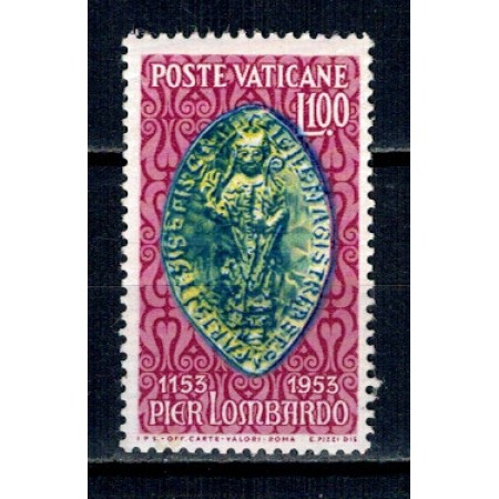 Vatican 1953 - Petrus Lombardus, neuzat Vatican 1953 - Petrus Lombardus, neuzat