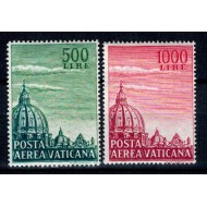 Vatican 1958 - Posta Aeriana, serie neuzata
