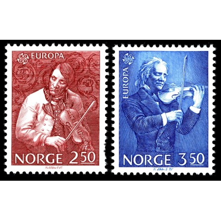 Norvegia 1985 - Muzica, muzicieni, Europa, serie neuzata