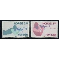 Norvegia 1986 - Biatlon, sport, serie neuzata