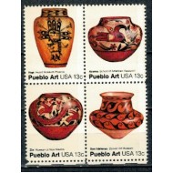 SUA 1977 - Pueblo Art, serie neuzata