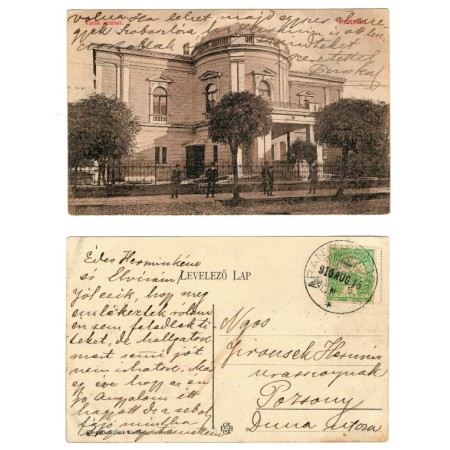 Satu Mare 1910 - Teatrul, ilustrata circulata