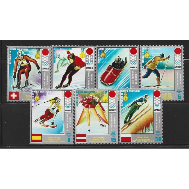 Guinea Ecuatoriala 1972 - Jocurile Olimpice de iarna, medaliati,