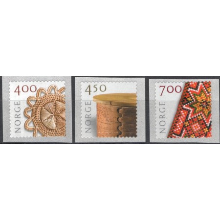 Norvegia 2001 - Arta, mestesuguri, serie timbre autocolant neuza Norvegia 2001 - Arta, mestesuguri, serie timbre autocolant neuza