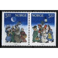 Norvegia 1991 - Craciun, serie neuzata