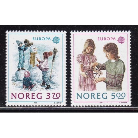 Norvegia 1989 - Jocuri de copii, Europa, serie neuzata