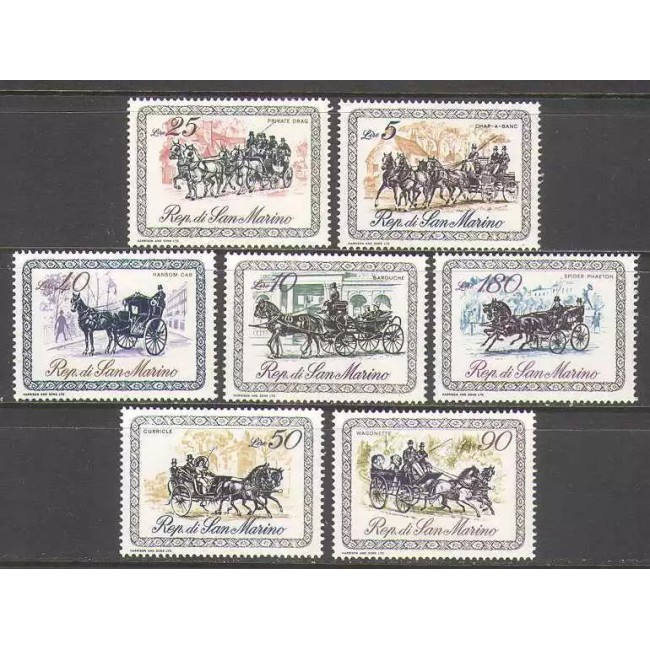 San Marino 1969 - Calesti, serie neuzata