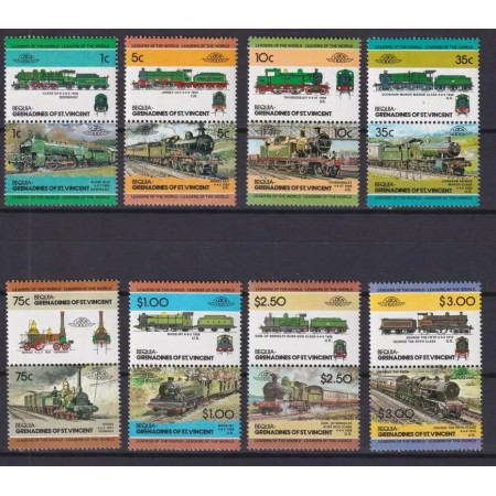 Bequia Grenadines of St Vincent 1984 - Locomotive, serie neuza