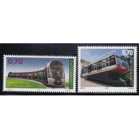 Luxemburg 2017 - Tramvaie, trenuri, serie neuzata Luxemburg 2017 - Tramvaie, trenuri, serie neuzata