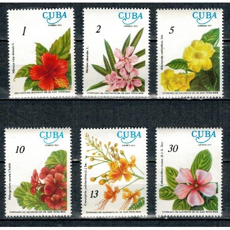 Cuba 1977 - Flori, flora, serie neuzata