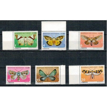 Cuba 1977 - Fluturi, fauna, serie neuzata Cuba 1977 - Fluturi, fauna, serie neuzata