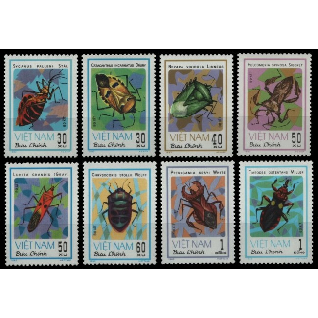 Vietnam 1982 - Insecte, fauna, serie neuzata Vietnam 1982 - Insecte, fauna, serie neuzata